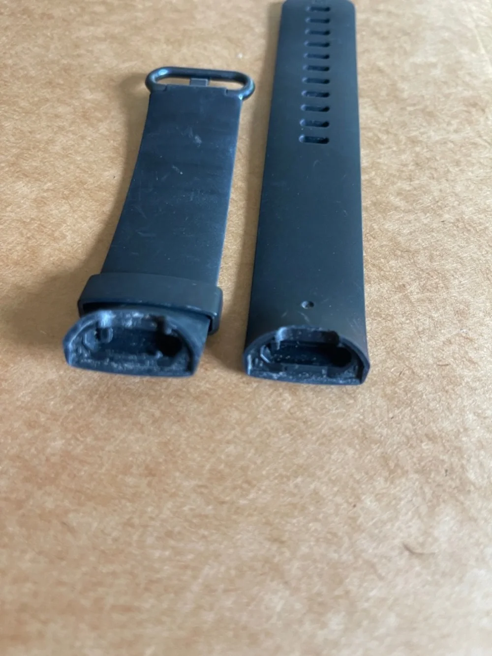 Fitbit Charge 4 or Charge 3 Black Textured Silicone Band Size Large 6.7